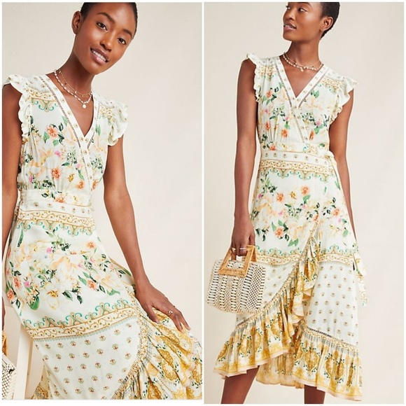 farm rio tea rose wrap dress